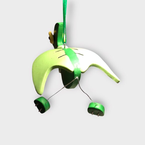 Flying Pterodactyl Green Rubber? Dinosaur Ornament - Picture 3 of 6